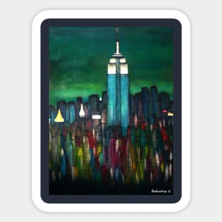 New York Night Sticker